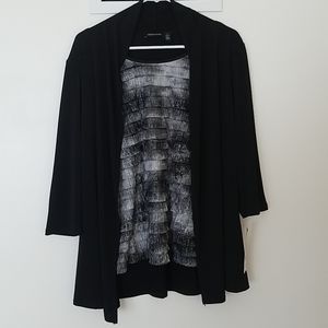 Notations 3/4 Sleeve Top - Large